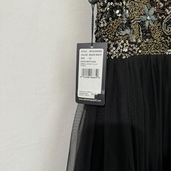 Adrianna Papell Short Sleeveless Cocktail Party Dress Size 12 - Picture 9 of 10